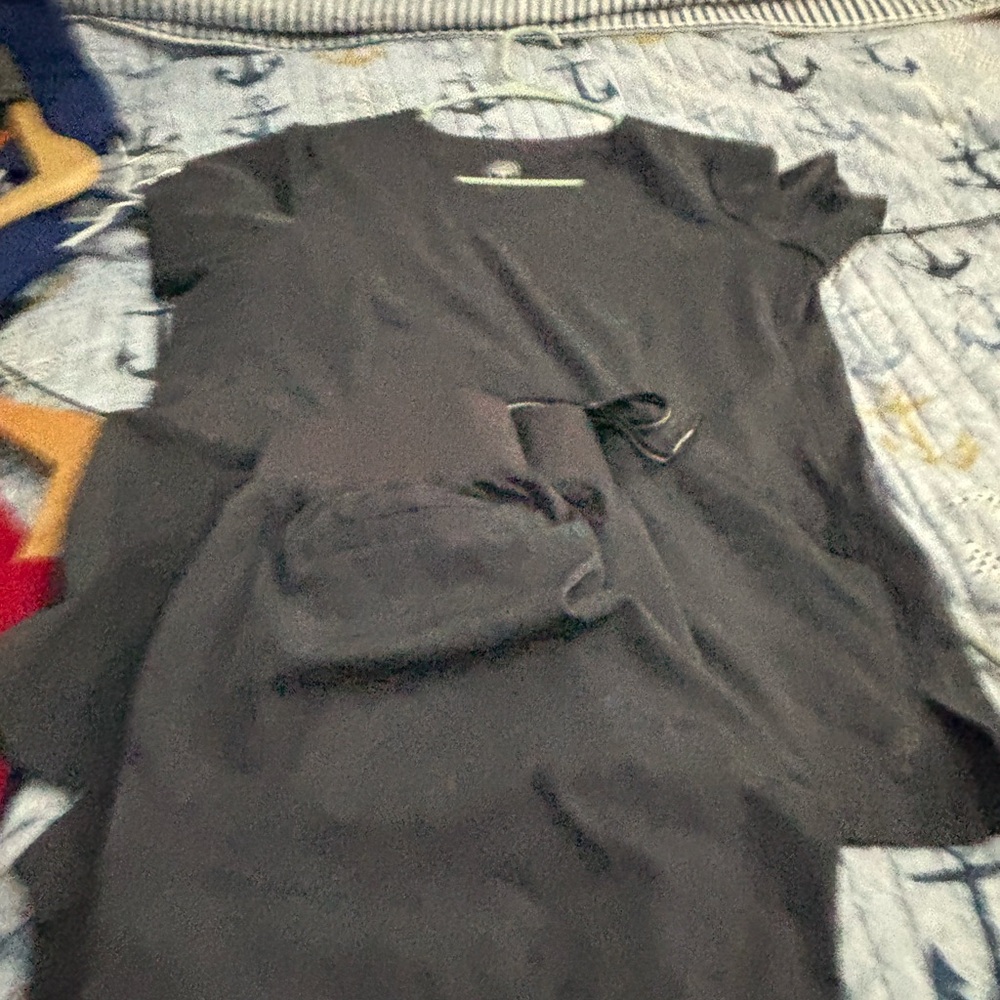 Healing Hands Black Scrub Set